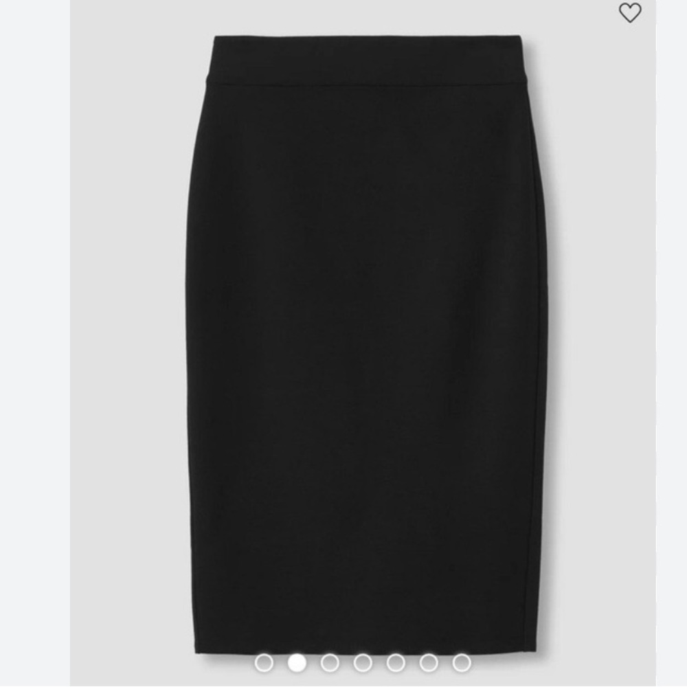 Universal standard Lynn luxe pencil skirt black